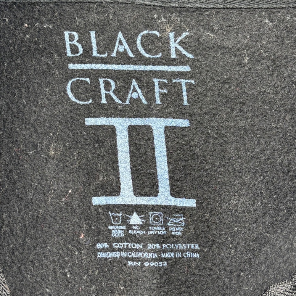 BlackCraft Cult Hail Satan Drink Coffee Zip Hoodie Black Baphomet AFX4000ZC Mens - Picture 5 of 9